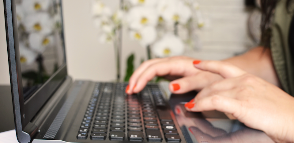 utilisation d'un clavier sur un ordinateur portable