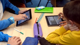 utilisation de tablettes par des enfants